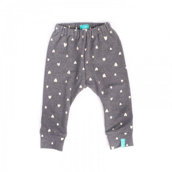 Hlačke Titot Carbon Hearts 6-9m